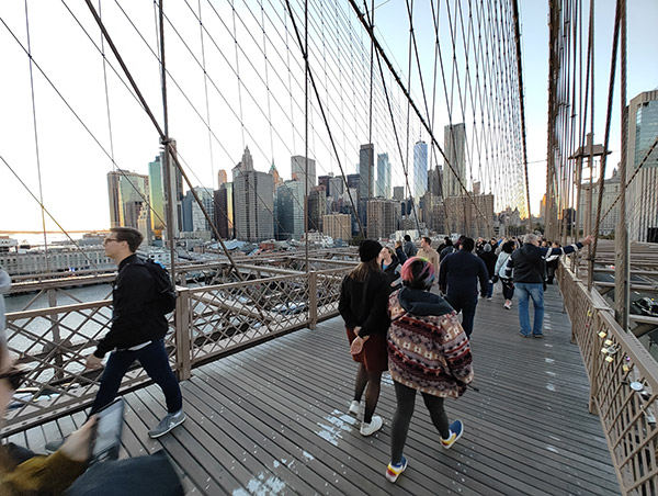 Brooklyn Bridge Spaziergang