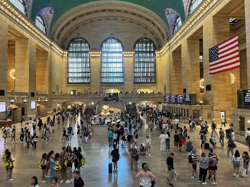 Colpo d'occhio sul grande atrio della Grand Central Terminal