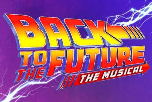 Logo del musical Back To The Future a New York (Ritorno al futuro)