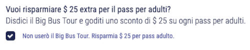 Sconto $25 sul Sightseeing DAY Pass senza Big Bus Tour