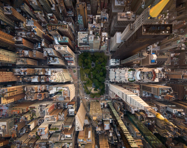 vista aerea del Madison Square Park