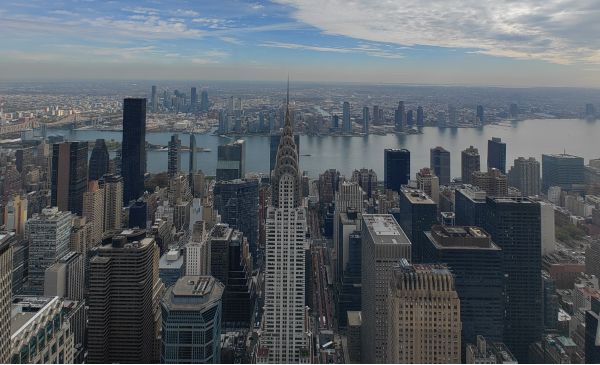 Vista del Chrysler Building dall'osservatorio Summit