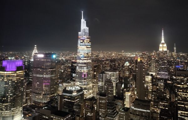 Vista del Chrysler Building dall'osservatorio del Top of The Rock