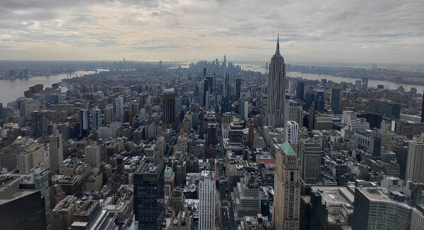 Vista panoramica dal Summit verso Downtown Manhattan
